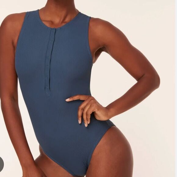 Andie The Malibu One Piece Swimsuit Bijou Blue size S NWOT - Picture 1 of 5
